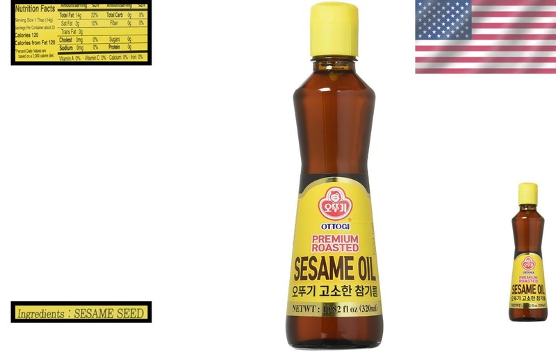 Versatile 320ml Toasted Sesame Oil - Ideal for Dressings, Marinades, and More gallery