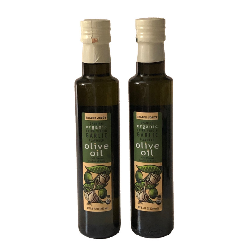 Trader Joe’s Garlic Infused Organic Extra Virgin Olive Oil, 8.5 Fl Oz, Pack of 2 gallery
