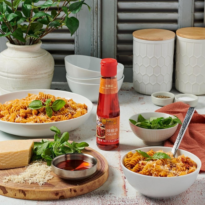 Authentic 7 oz Chili Oil - Infused with Dried Chili Peppers & Soybean Oil gallery
