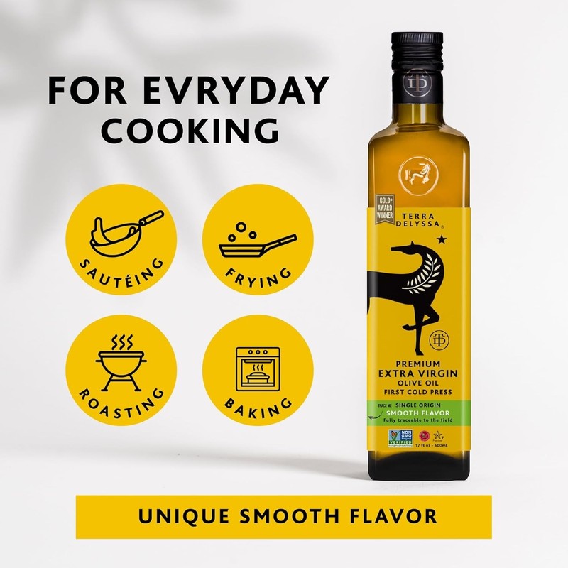 PACK OF 3)Terra Delyssa First Cold Pressed ExtraVirgin Olive Oil, Single Sourced gallery