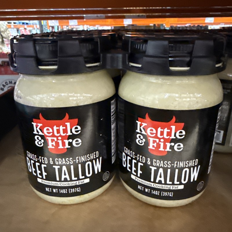 Kettle and Fire Grass Fed Beef Tallow 2/14 OZ