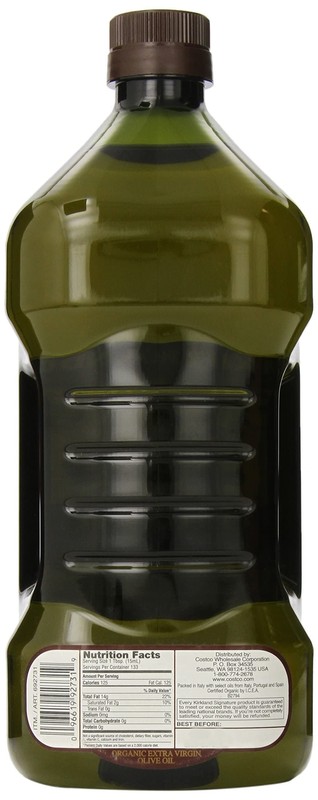 Kirkland Signature Organic Extra Virgin Olive Oil 2L (2QT 3.6 fl. oz), Set of 2 gallery