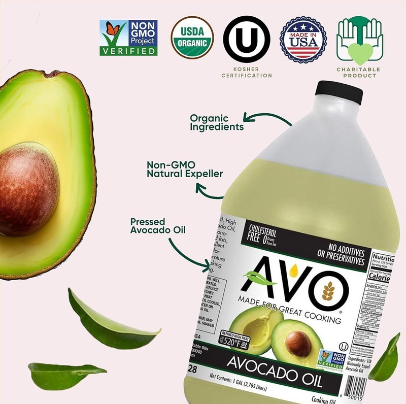 NON GMO 100% Avocado Oil 1 Gallon 128 Fl-oz NO Preservatives Added gallery