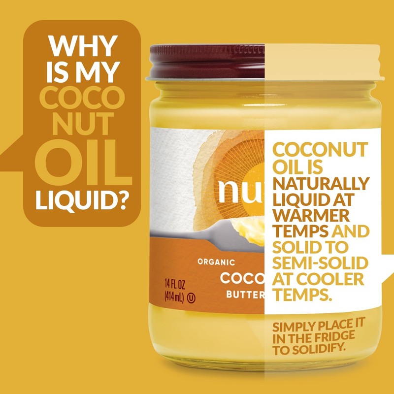 Nutiva Organic Coconut Oil with Butter Flavor from non-GMO, Steam Refined, gallery
