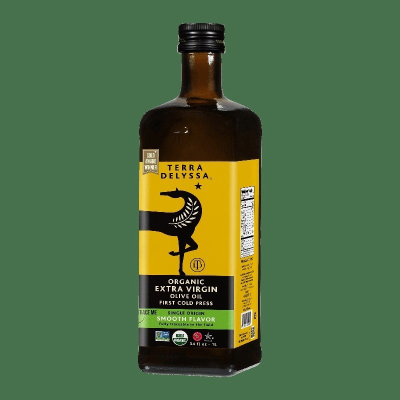 Organic Extra Virgin Olive Oil Cold Pressed Award Winning Non-GMO 34fl oz New gallery