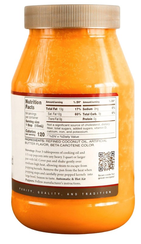 Golden Barrel Butter Flavored Coconut Oil 32 oz. gallery