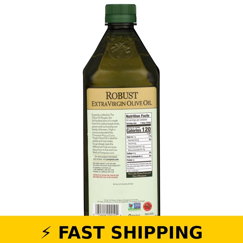Pompeian Robust Extra Virgin Olive Oil - 32 fl oz gallery