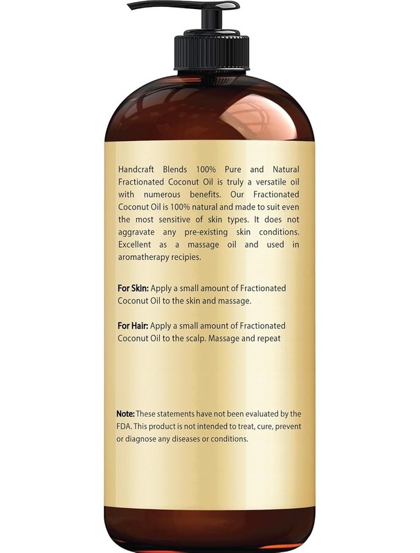Handcraft Blends Fractionated Coconut Oil - 16 Fl Oz - 100% Pure and Natural gallery