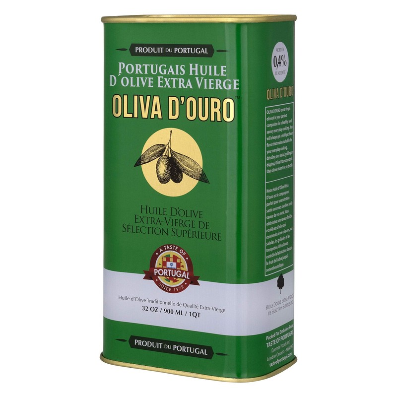 A Taste of Portugal Premium Grade Olive Oil with Low Acidity – 0.4% | 32 OZ Tin