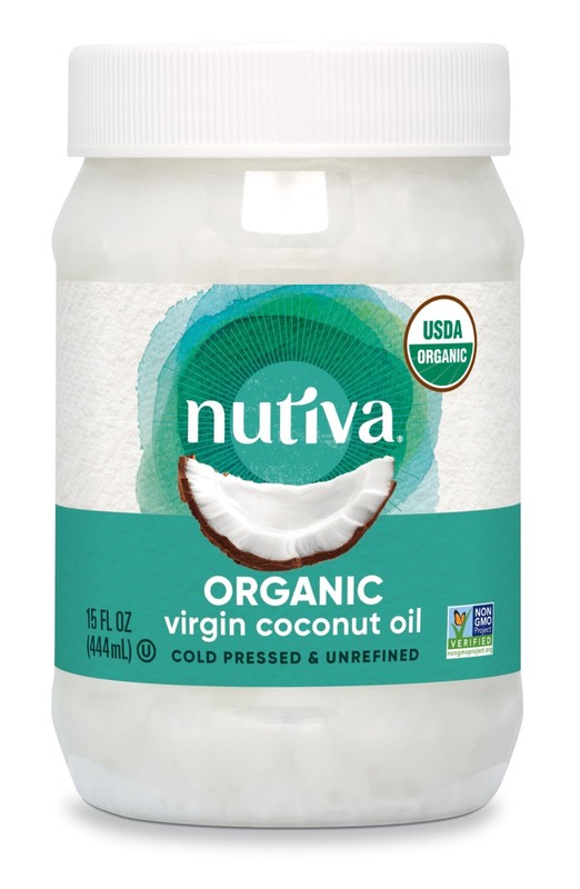 Nutiva Organic, Cold-Pressed, Unrefined, Virgin Coconut Oil from 15 Fluid Ounces