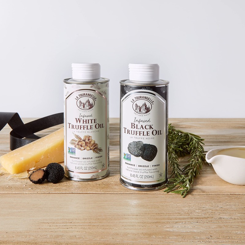 La Tourangelle, White Truffle Oil & Black Truffle Oil Set, Complex Gourmet Ea... gallery