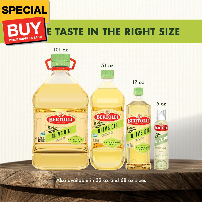 Extra Light Tasting Olive Oil, 51-Ounce Bottle gallery