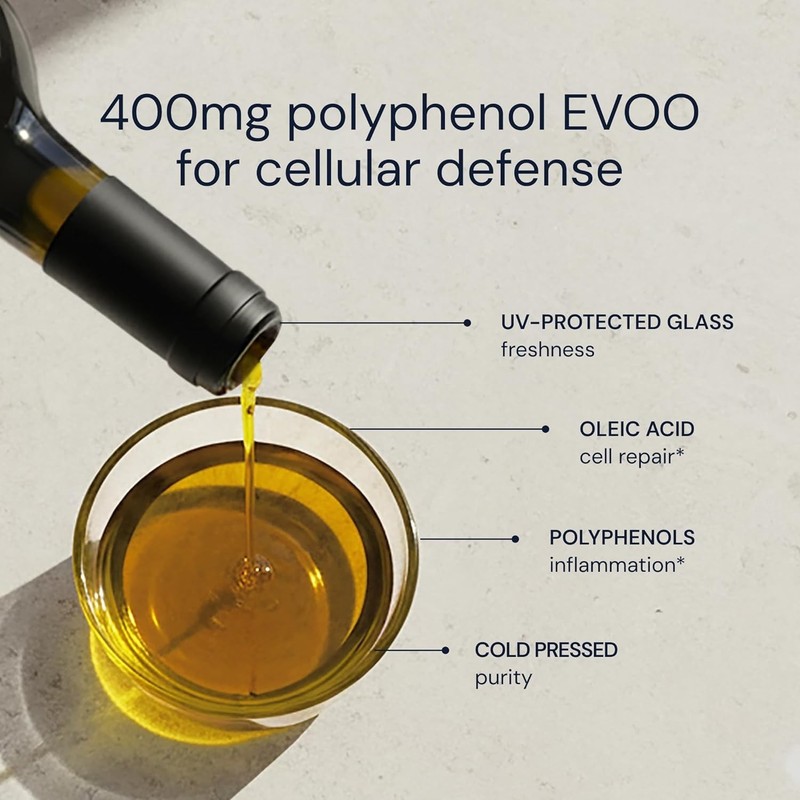 Versatile Extra Virgin Olive Oil - 400+ Polyphenols for Keto & Paleo Lifestyles gallery