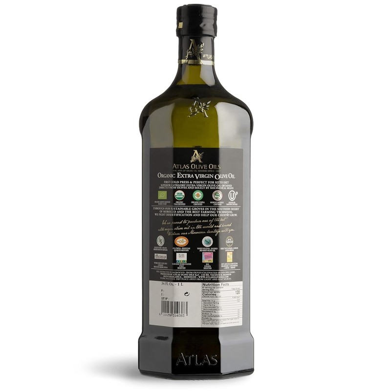 Atlas 1 LT Cold Press Extra Virgin Olive Oil with Polyphenol Rich from Morocc... gallery