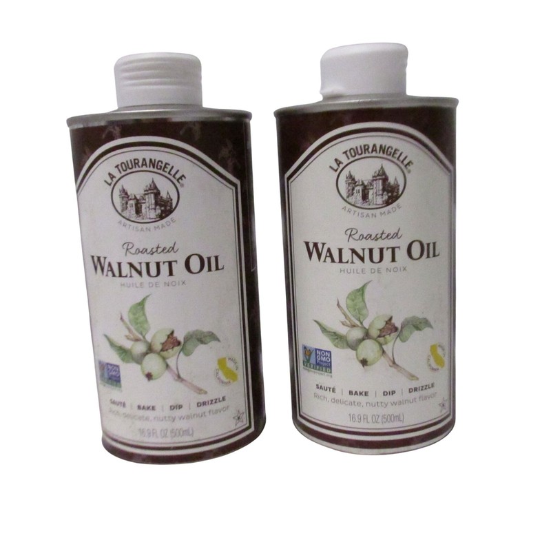 LA TOURANGELLE Roasted Walnut Oil 16.9 fl oz. Bake Dip Naturally Qty 2 Expired gallery