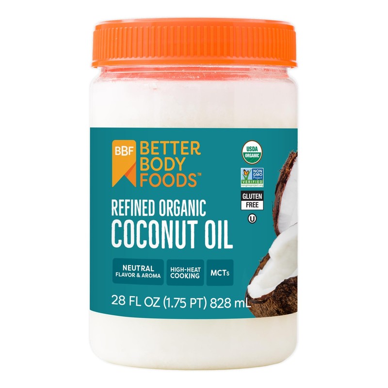 Organic Coconut Oil Refined All Purpose Cooking Baking Hair Skin 28 Oz