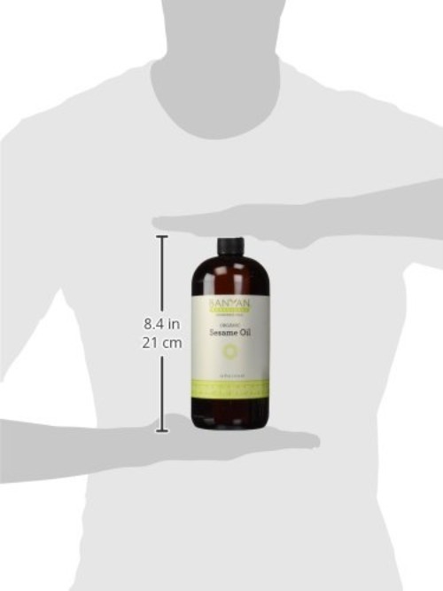 Organic & Unrefined Sesame Oil - 34oz Ayurvedic Beauty Elixir - & Non-GMO gallery