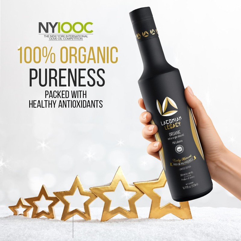 LACONIAN LEGACY High Polyphenol Organic Greek Extra Virgin Olive Oil 2026 GO... gallery