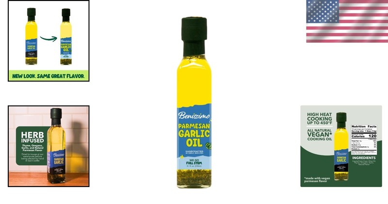 Versatile Parmesan Garlic Infused Cooking Oil, 8.1 oz – & Cholesterol-Free gallery