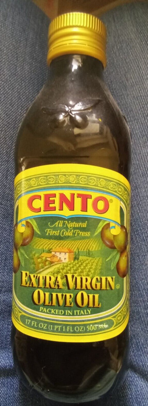 Cento Extra Virgin Cold Pressed Olive Oil 17 fl oz. All Natural