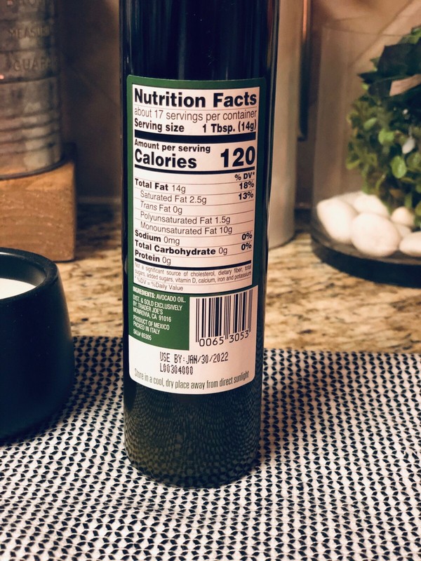 2 X Trader Joe's Avocado Oil -Virgin, Cold Pressed 8.45 FL Oz. BB 1/30/22 gallery