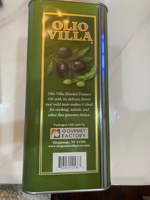 Ollo Villa, 1 Gallon, Blended Pomace Oil, 95% Soybean Oil and 5% Extra Olive gallery