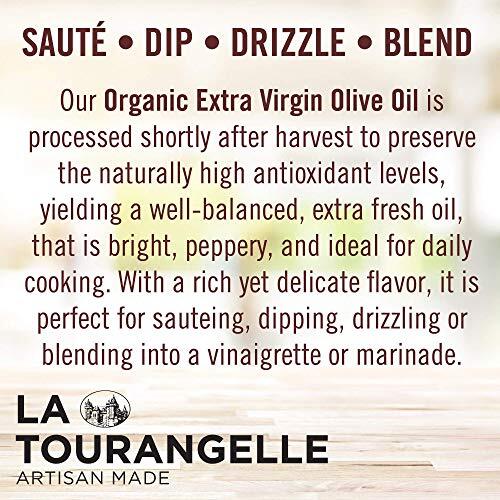 La Tourangelle Organic Extra Virgin Olive Oil Cold-Pressed High Antioxidant P... gallery