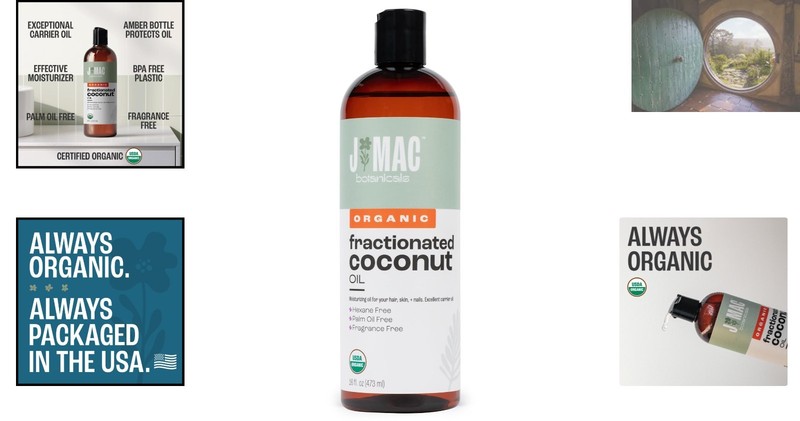 Fractionated Coconut Oil 16 Oz - Ideal Carrier for Essential Oils & Aromatherapy gallery
