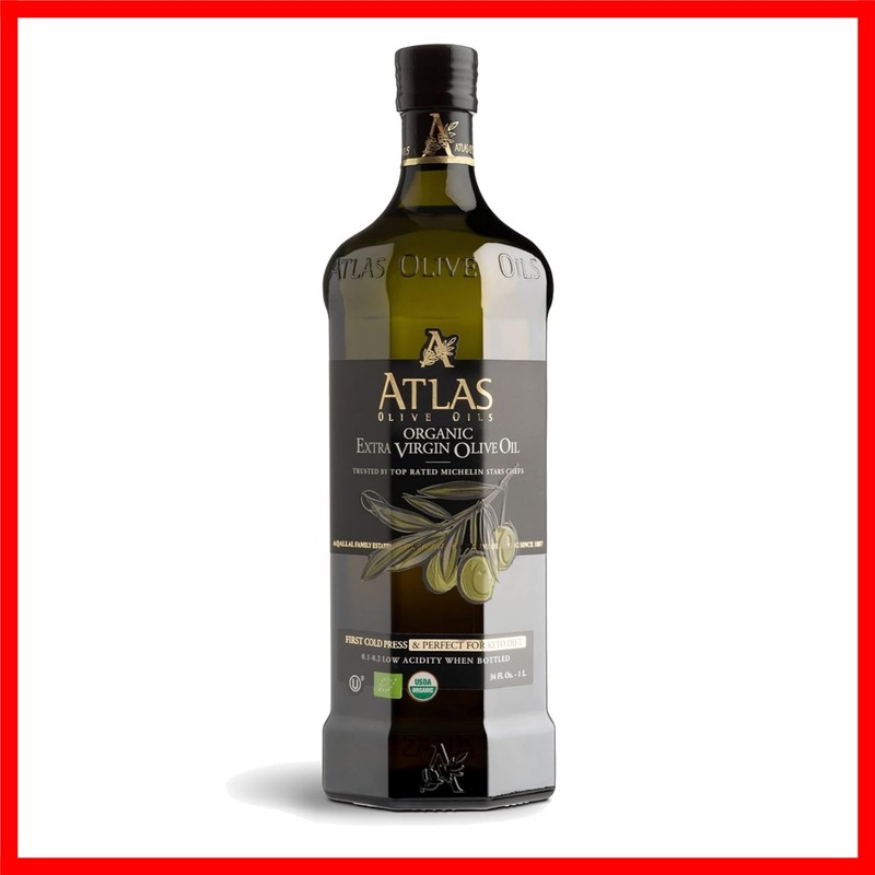 Atlas 1 LT Cold Press Extra Virgin Olive Oil with Polyphenol Rich from Morocc…
