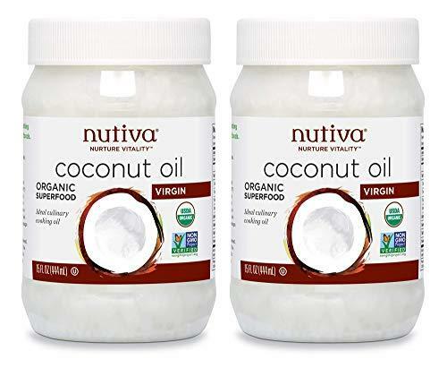 Nutiva Organic, Cold-Pressed, Unrefined, Virgin Coconut Oil from Fresh, non-GMO,