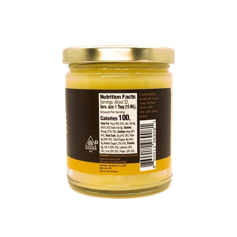 Luxurious Classic Ghee - 9 oz Clarified Butter, rBST Free, for Cooking & Baking gallery