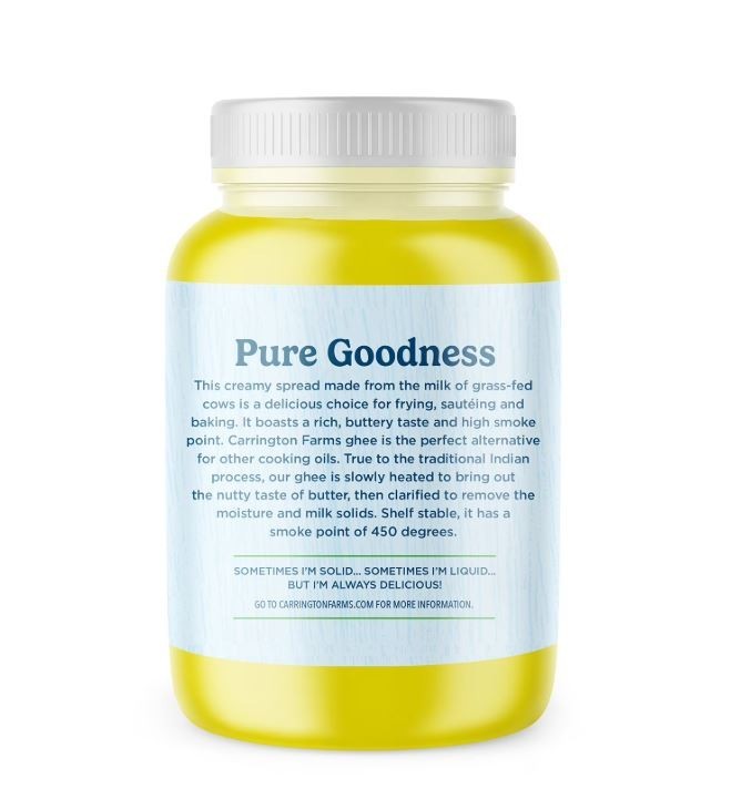 Carrington Farms Ghee 54 oz. Pure, High-Quality Clarified Butter Best Price gallery