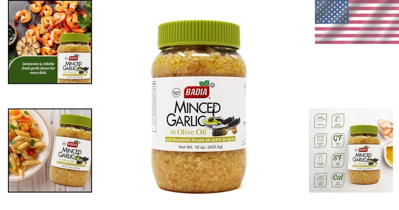 16 oz Gluten-Free Minced Garlic in Olive Oil - Gourmet Flavor, No Prep Needed gallery