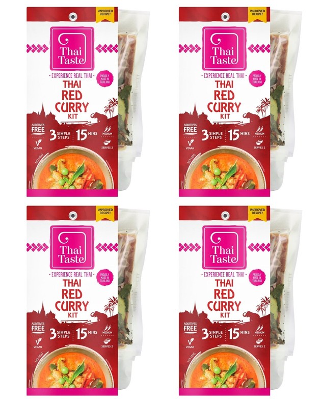 Thai Taste Easy Thai Red Curry Kit 224g PACK OF 4