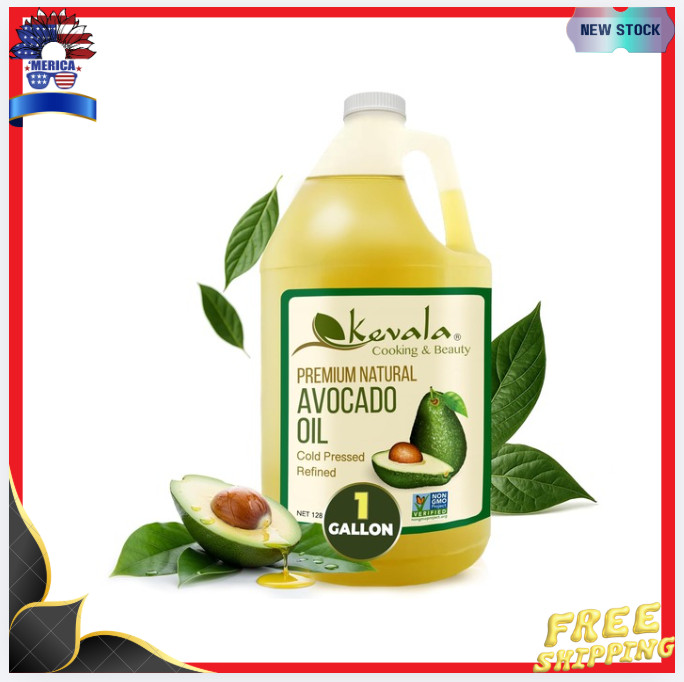 New Cold Pressed Avocado Oil 128 Fl Oz Non GMO Kosher Cooking Oil