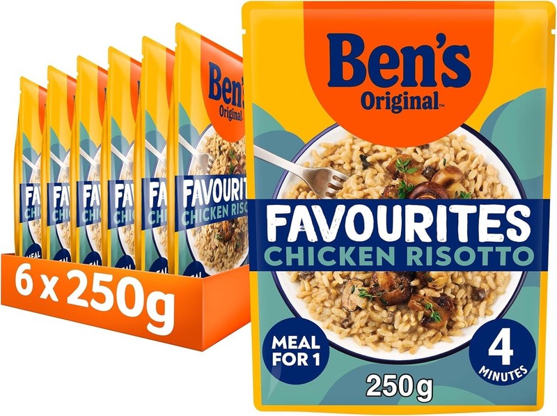 Ben's Original Favourites Microwave Rice, Risotto Chicken and Mushroom, Instant