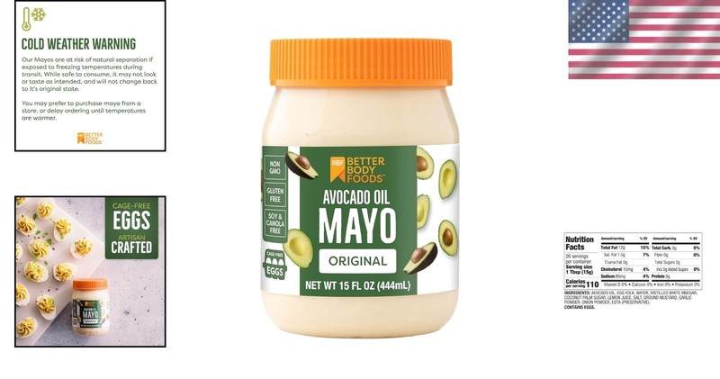 Delicious Non-GMO Avocado Oil Mayo - Cage-Free Eggs, 15 Oz for Healthy Eating gallery