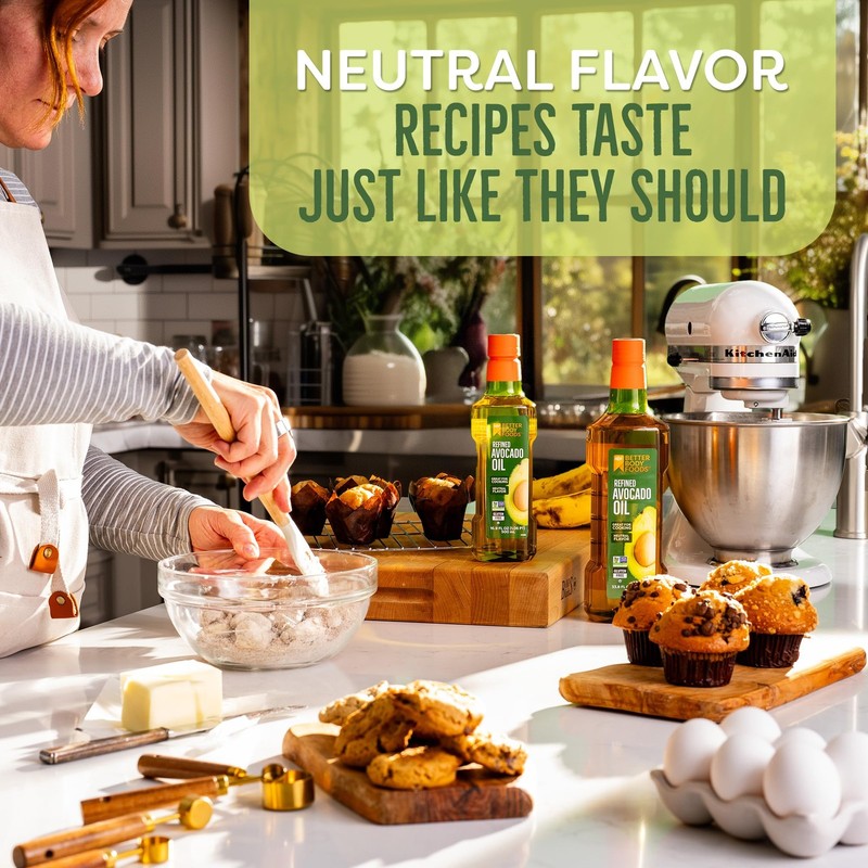 Refined Avocado Oil, Non-GMO Cooking Oil, , Keto and Paleo Diet Friendly, Fry... gallery