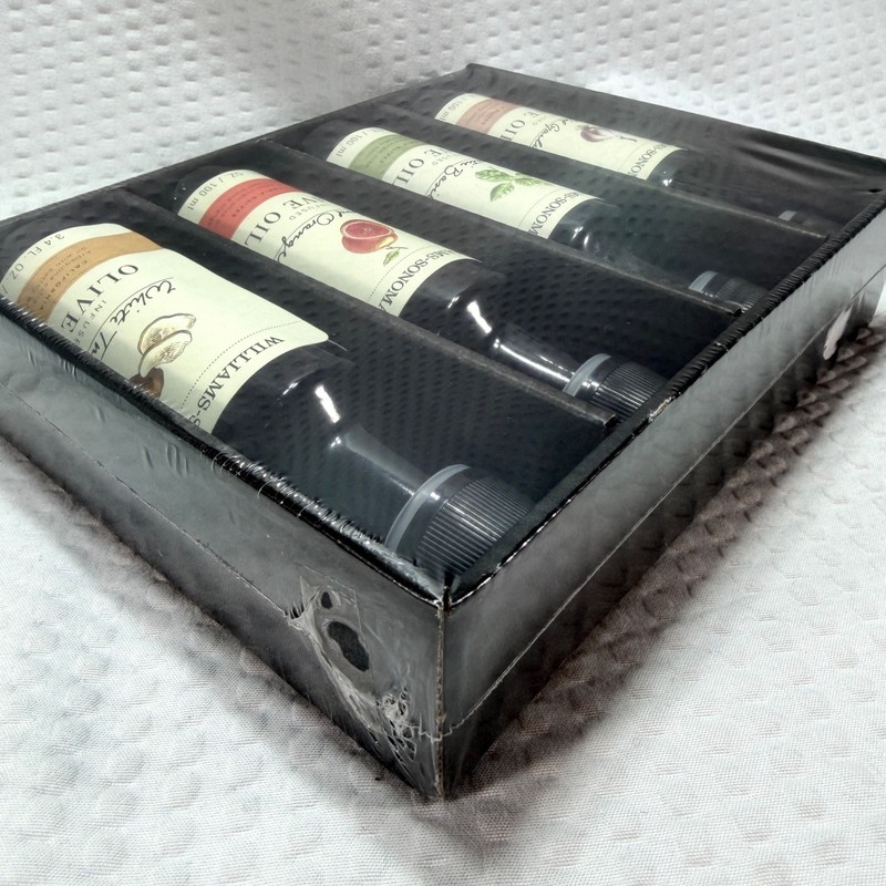 Williams Sonoma Infused Extra-Virgin Olive Oil Gift Box Set 3.4 fl oz ea SEALED gallery
