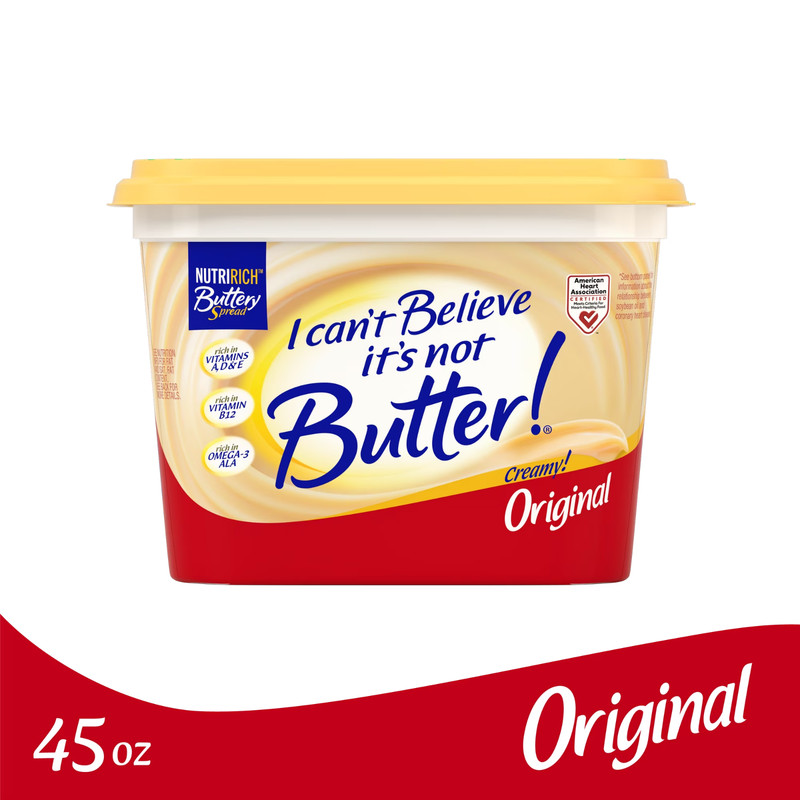 I Can’t Believe It’s Not Butter!® Original, a NutriRich™ Buttery Spread​, 45 oz