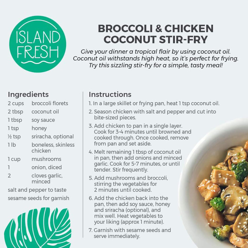 Organic Coconut Virgin Oils Cold Pressed Great f/ Skin & Hair - Cooking & Baking gallery