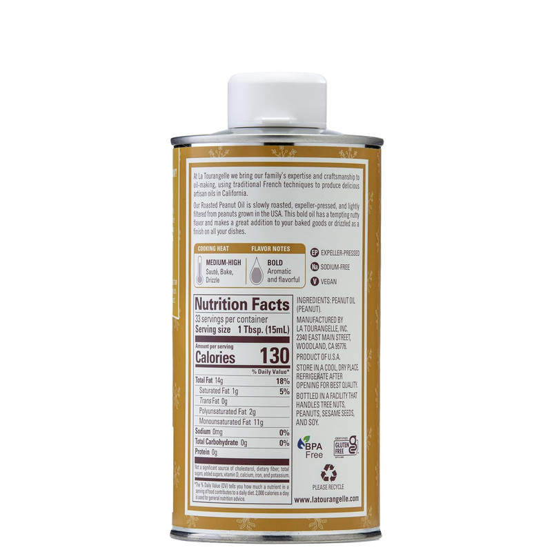 , Roasted Peanut Oil, Slow Roasted Expeller-Pressed for Rich Flavor, Perfect for gallery