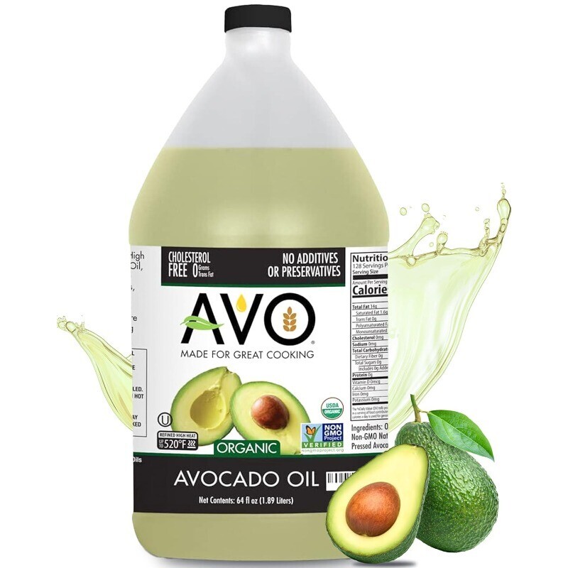 ORGANIC 100% AVOCADO Oil Frying General Cooking 64 Fl-oz Naturally Processed
