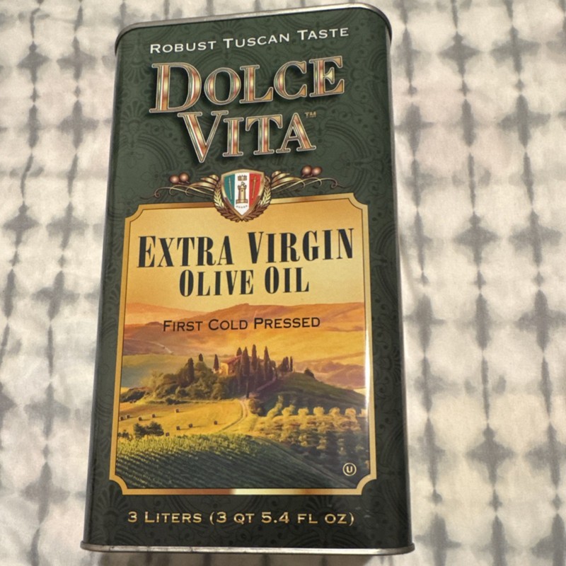 Dolce Vita Extra Virgin Olive Oil Robust Tuscan Taste 3 Liters Cooking Oil