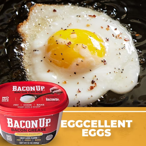 Bacon Up Bacon Grease 14 oz Tub, Fry, Cook, Bake, Griddle & Cast Iron Seasoning, gallery