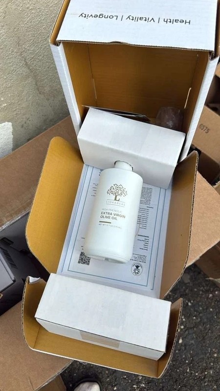 High Phenolic Extra Virgin Olive Oil, Cold Pressed, Rich Oleocanthal, 375mL gallery