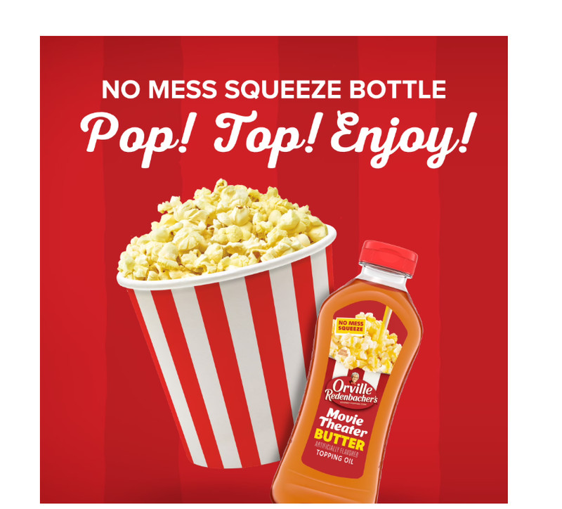 Orville Redenbacher's Movie Theater Butter Flavored Topping Oil, 13 fl oz. gallery