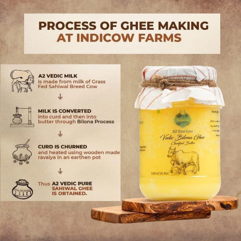 A2 Desi Cow Ghee, Clarified Butter | Grass Fed Cows | (1000ML(33.8oz), A2 Cow... gallery