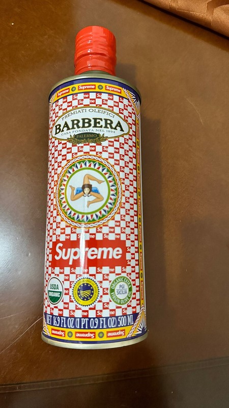 SUPREME Barbera Olive Oil 500 mI. FW22 BRAND NEW UNOPENED gallery