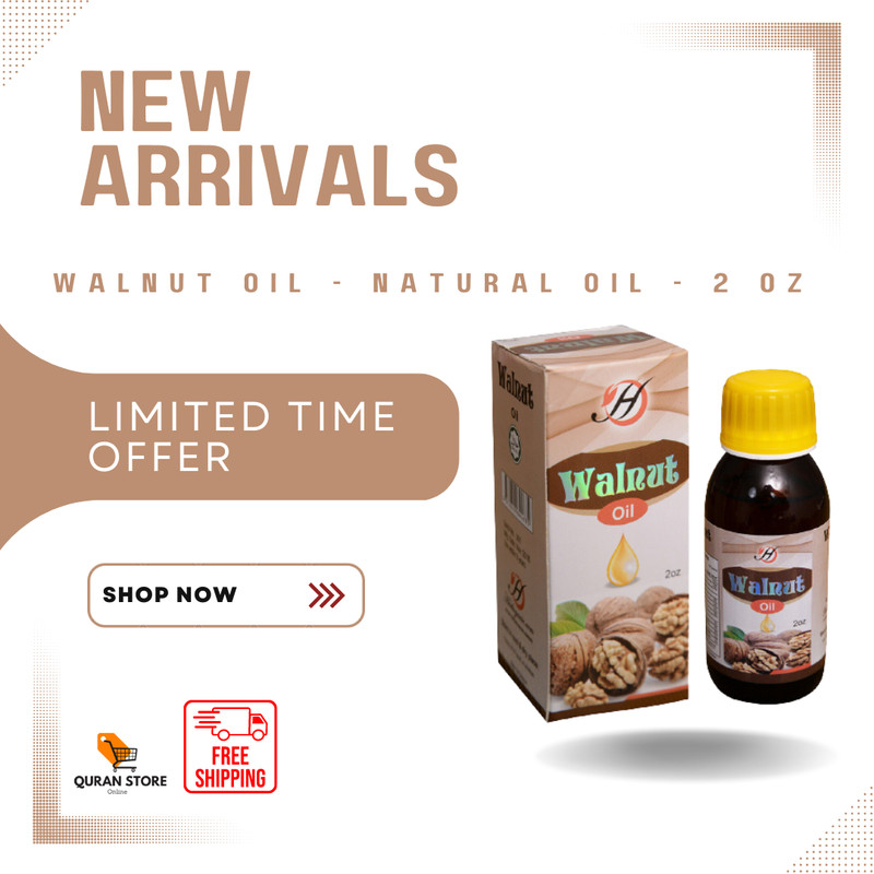 Pure and Natural Walnut Oil – 2oz for Healthy Cooking and Skincare